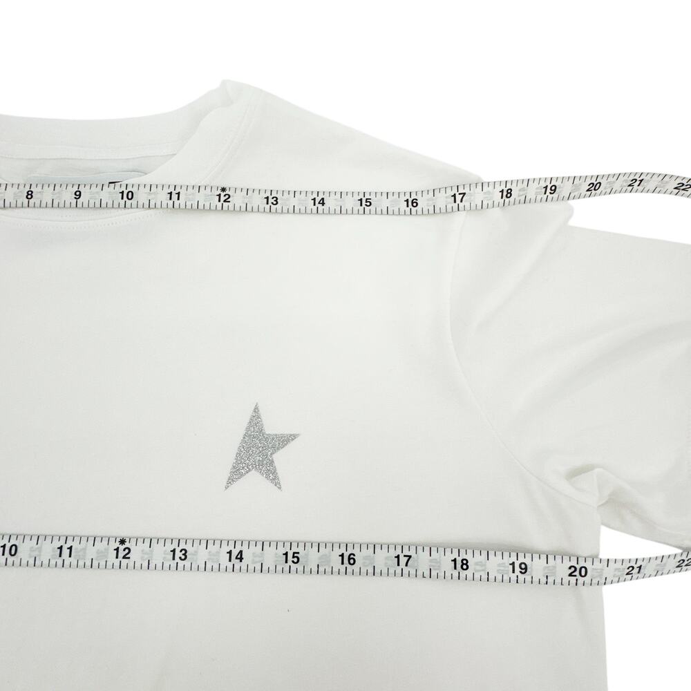 GOLDEN GOOSE Crewneck Glitter Star Tee S - Picture 10 of 11
